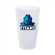 Buy NRL - Gold Coast Titans Frosted Glass