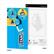 Buy NRL - Gold Coast Titans 3 Badge Backing Card