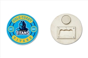 Buy NRL - Gold Coast Titans Bottle Opener Magnet
