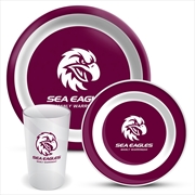 Buy NRL - Manly Sea Eagles 3pce Dinner Set