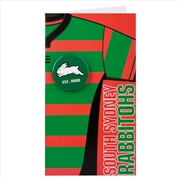 Buy NRL - Rabbitohs Jersey Badge Card