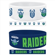 Buy NRL - Raiders Set Of 2  Wrist Bands