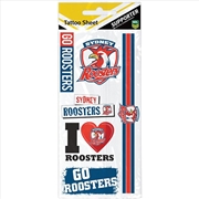 Buy NRL - Roosters Tattoo Sheet