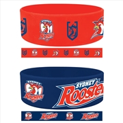 Buy NRL - Roosters Set Of 2  Wrist Bands