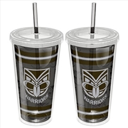 Buy NRL - Warriors Tumbler W/Straw