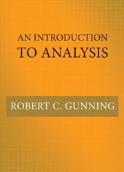 Buy An Introduction to Analysis