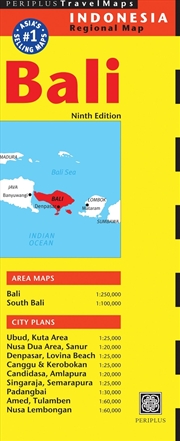 Buy Bali Travel Map Ninth Edition