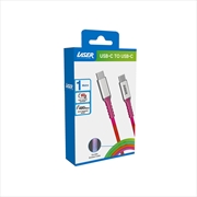 Buy Laser 1m USB C to USB C Charging cable Rainbow