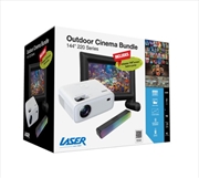 Buy Laser Outdoor Cinema FHD Projector, 144 inch Screen and Soundbar Bundle