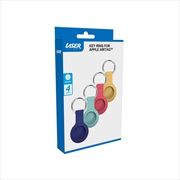 Buy Laser Silicone Key Ring for Apple AirTag 4 Pack WGSM