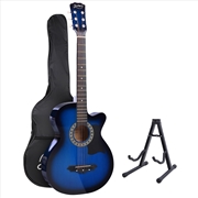 Buy Alpha 38-inch Wood Acoustic Guitar Capo - Blue
