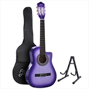 Buy Alpha 34-inch Child Acoustic Guitar + Capo - Purple