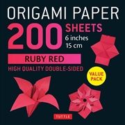 Buy Origami Paper 200 sheets Ruby Red 6" (15 cm)