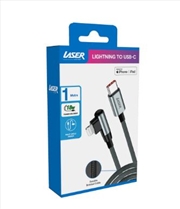 Buy Laser 1m USB C to Lightning Right Angle charging cable