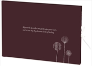 Buy Guest Book - Condolence-Maroon