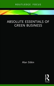 Buy Absolute Essentials of Green Business