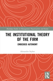 Buy The Institutional Theory of the Firm