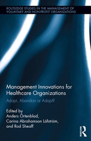 Buy Management Innovations for Healthcare Organizations
