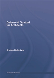 Buy Deleuze & Guattari for Architects