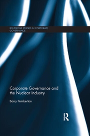 Buy Corporate Governance and the Nuclear Industry