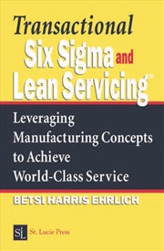 Buy Transactional Six Sigma and Lean Servicing