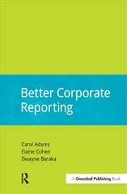 Buy Better Corporate Reporting
