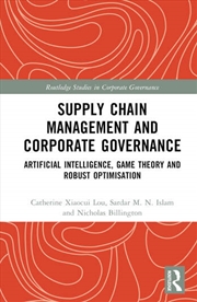 Buy Supply Chain Management and Corporate Governance
