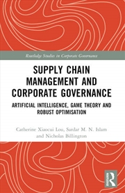 Buy Supply Chain Management and Corporate Governance