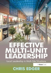 Buy Effective Multi-Unit Leadership