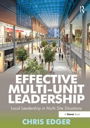 Buy Effective Multi-Unit Leadership