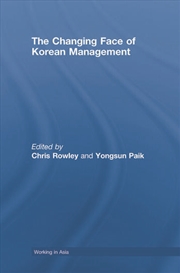 Buy The Changing Face of Korean Management