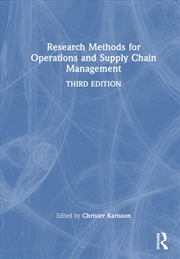 Buy Research Methods for Operations and Supply Chain Management