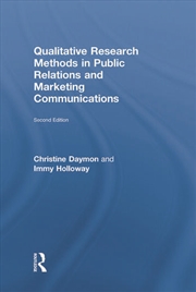 Buy Qualitative Research Methods in Public Relations and Marketing Communications