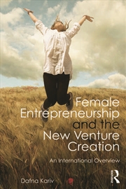 Buy Female Entrepreneurship and the New Venture Creation