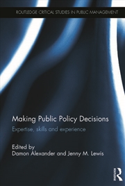 Buy Making Public Policy Decisions
