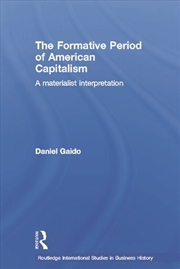 Buy The Formative Period of American Capitalism