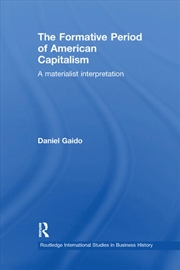 Buy The Formative Period of American Capitalism