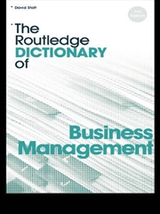 Buy The Routledge Dictionary of Business Management