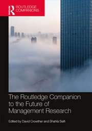 Buy The Routledge Companion to the Future of Management Research