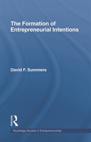 Buy Forming Entrepreneurial Intentions