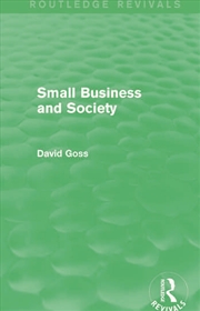 Buy Small Business and Society (Routledge Revivals)