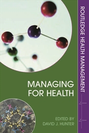 Buy Managing for Health