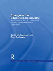 Buy Change in the Construction Industry
