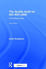 Buy The Quality Audit for ISO 9001:2000