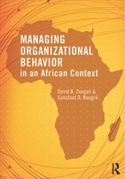 Buy Managing Organizational Behavior in the African Context