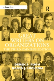 Buy Great Writers on Organizations