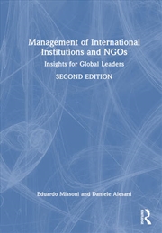 Buy Management of International Institutions and NGOs