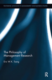 Buy The Philosophy of Management Research