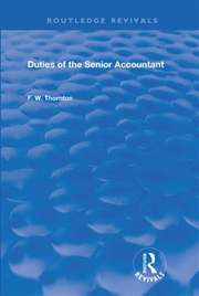 Buy Duties of the Senior Accountant