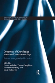 Buy Dynamics of Knowledge Intensive Entrepreneurship